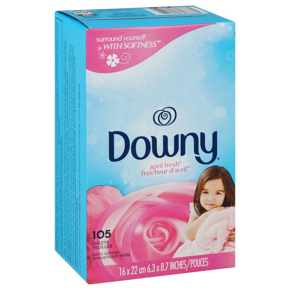 Downy April Fresh Fabric Softener Dryer Sheets (8.6 oz)