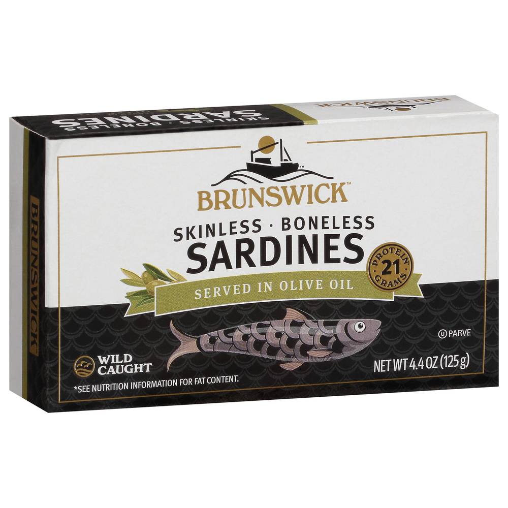 Brunswick Skinless Boneless Sardines in Olive Oil (4.4 oz)