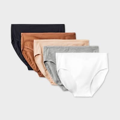 Dealworthy Cotton Blend Briefs Underwear, Women, Assorted (5 ct)