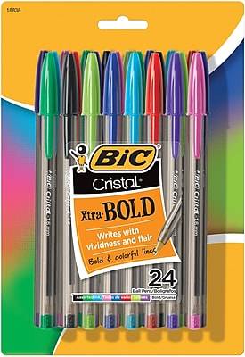 Essendant Bic Cristal Xtra Bold, Assorted Ink and Barrel Colors