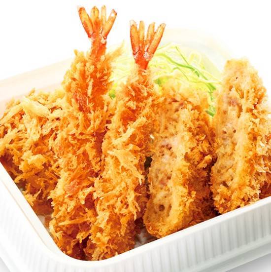 海老・ヒレ・メンチカツ単品 Fried Shrimp ×2, Fillet Katsu ×1, Minched Katsu ×1