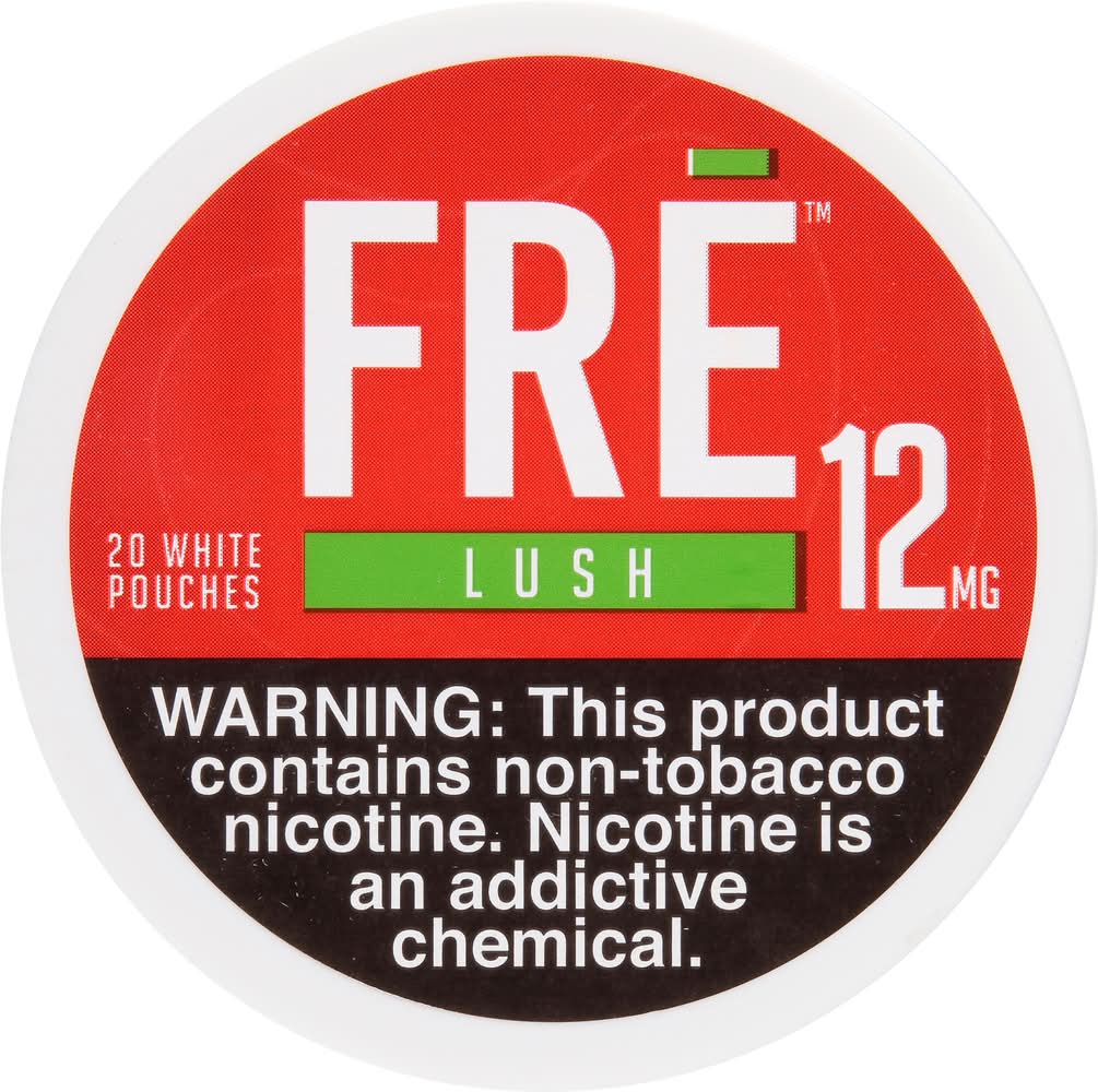 Fre White Lush Nicotine Pouches 12 mg Delivery Near Me | Order Online