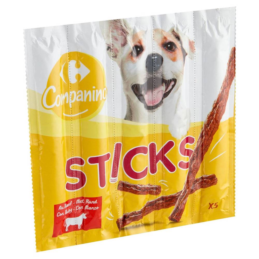 Carrefour Companino Sticks au Bœuf 5 x 10 g