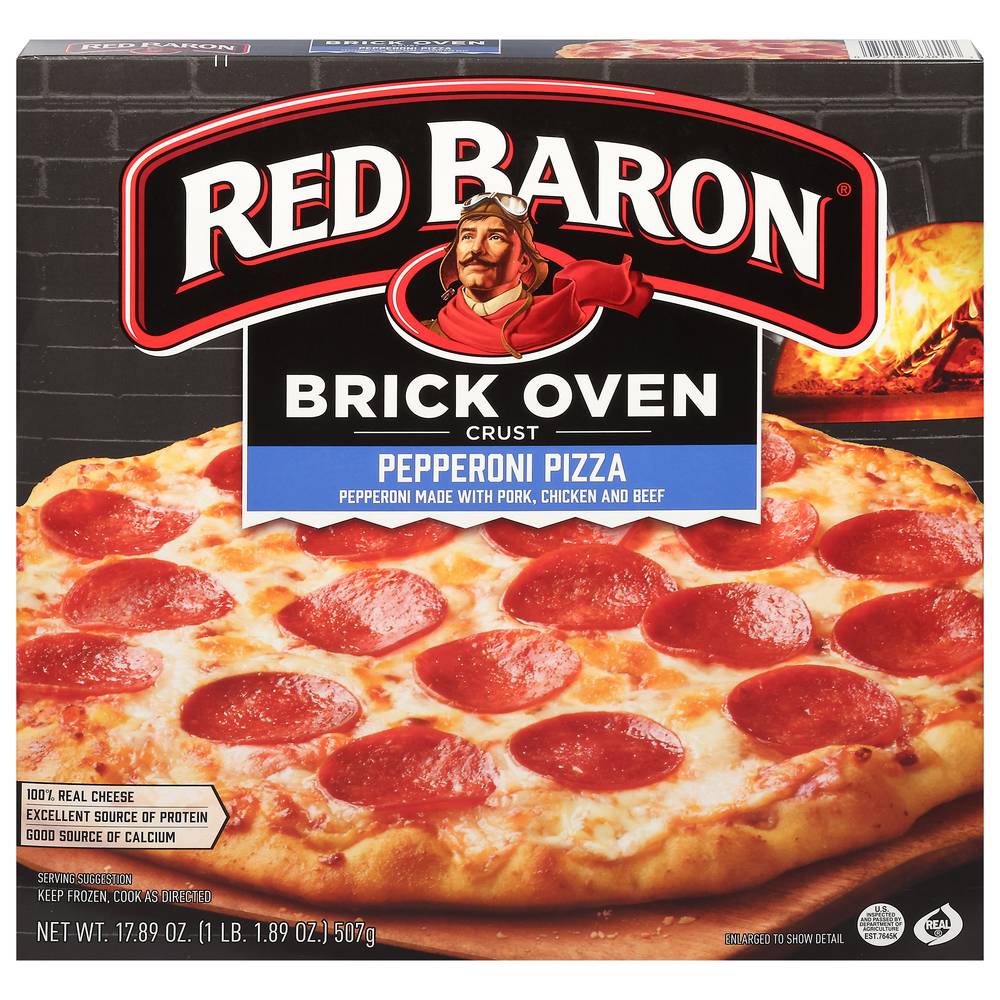 Red Baron Brick Oven Crust Pepperoni Pizza (17.9 oz)