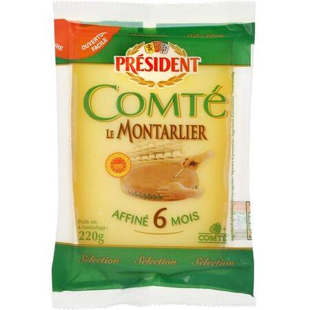 Comté Le Montarlier AOP PRESIDENT - le fromage de 220g