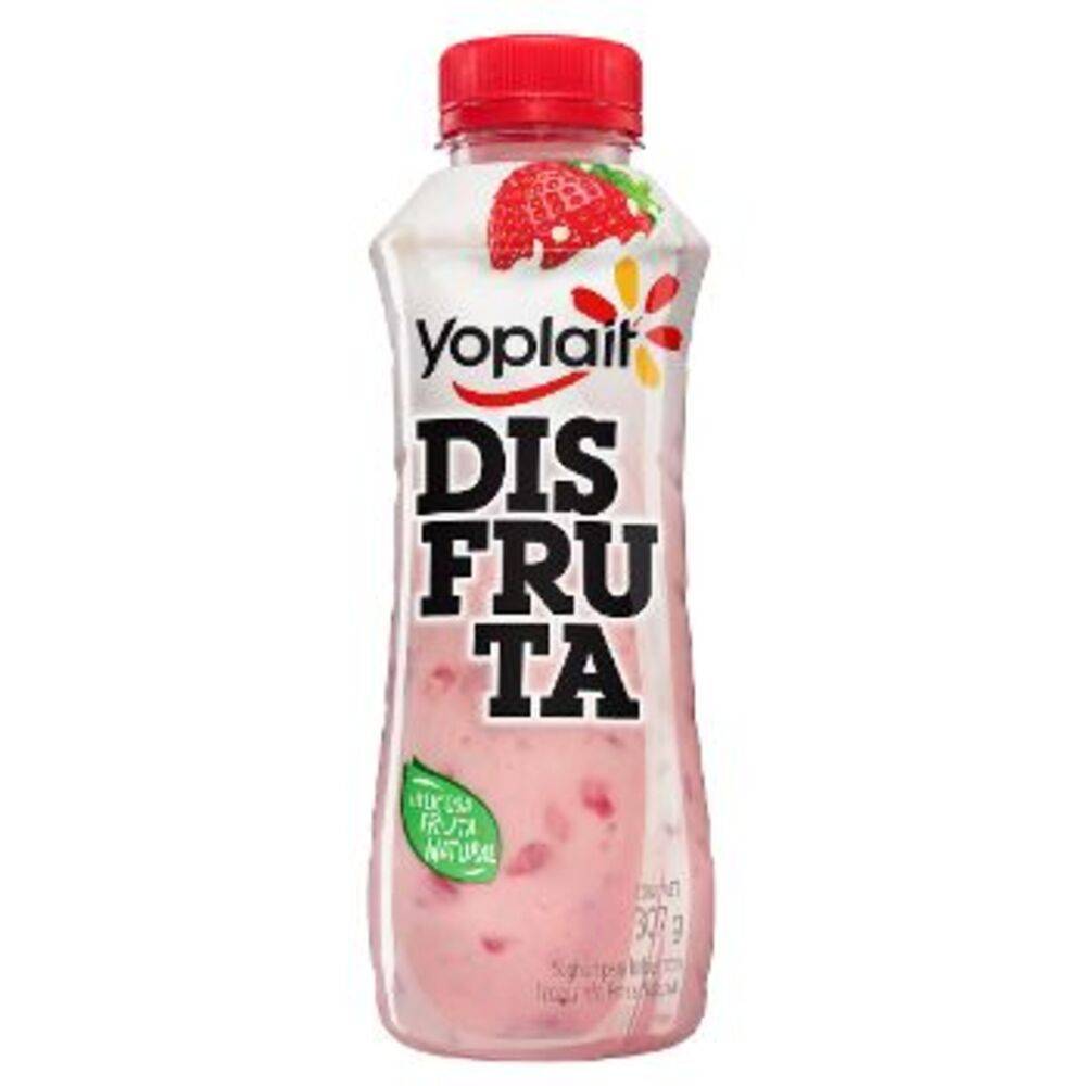 Yoplait yoghurt bebible disfruta con trozos de fresa (botella 307 g)