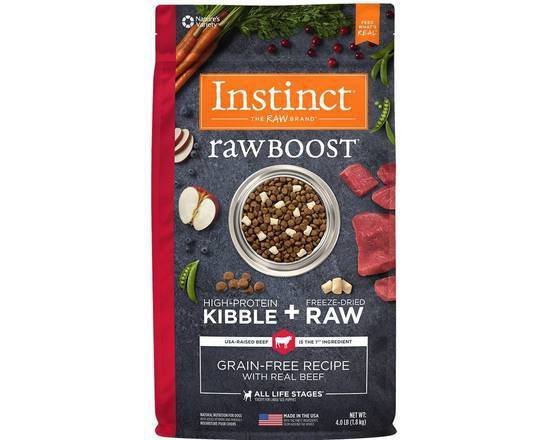 INSTINCT Raw Boost - Real Beef Recipe (4 lbs)