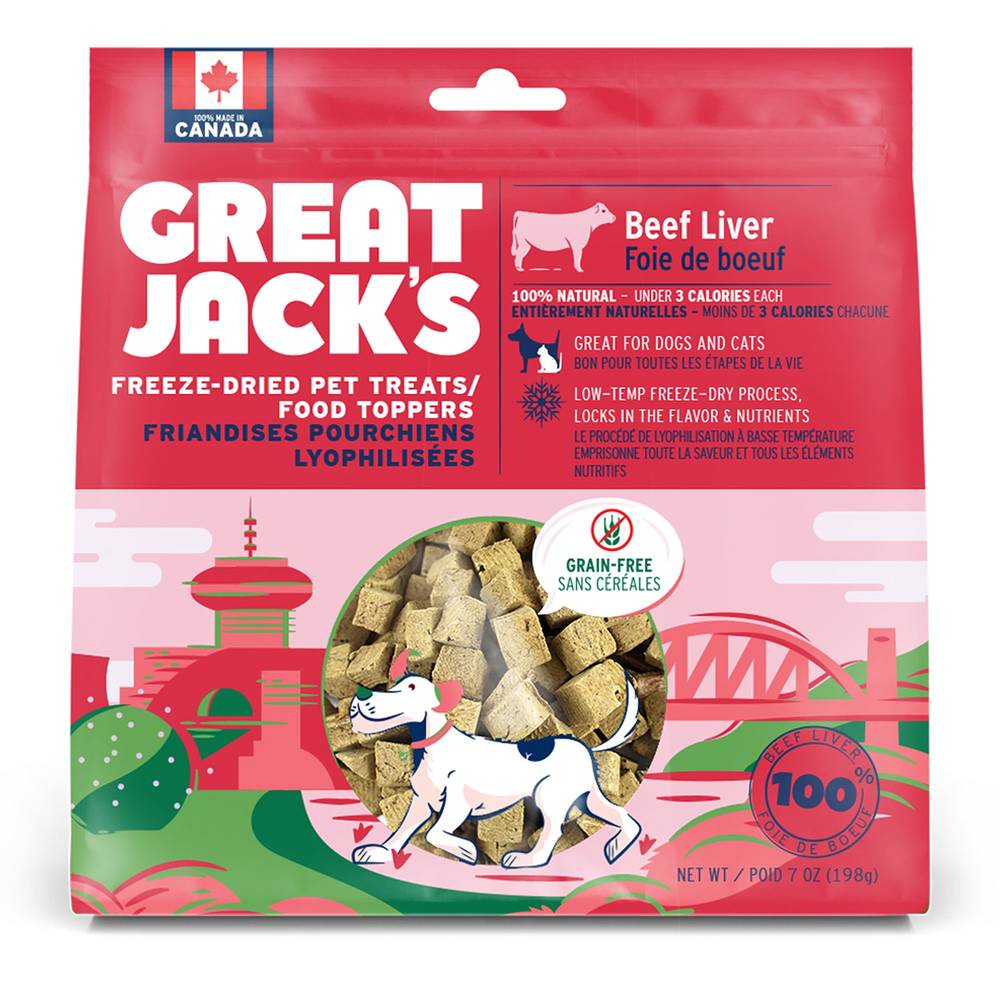 Great Jack's Dog Treats - Beef Liver (Size: 7 Oz)