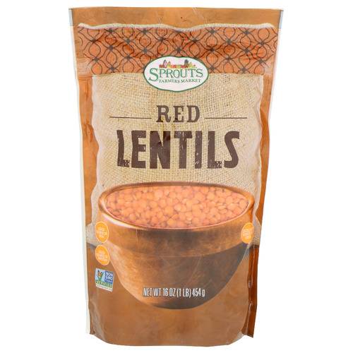 Sprouts Dry Red Lentil Beans