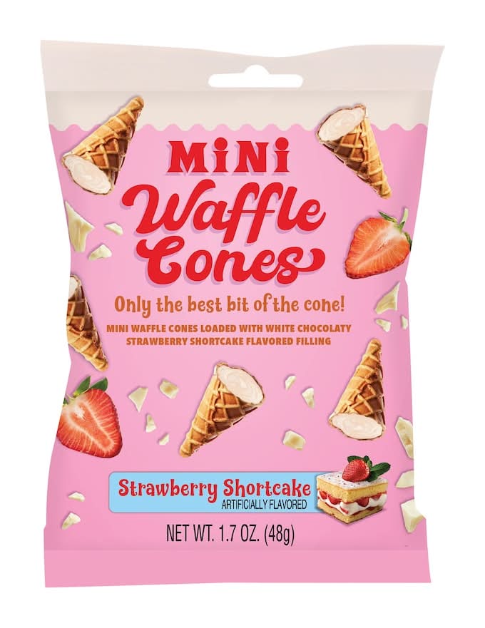 Mini Strawberry Shortcake Waffle Cones, 1-ct.