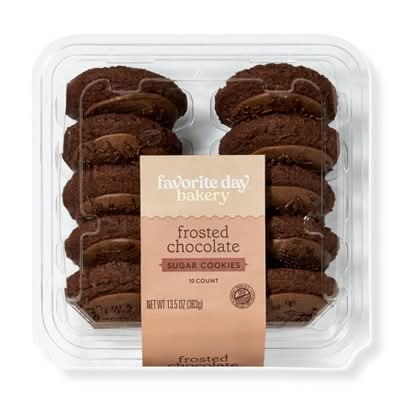 Double Chocolate Sugar Cookies - 13.5oz/10ct - Favorite Day™