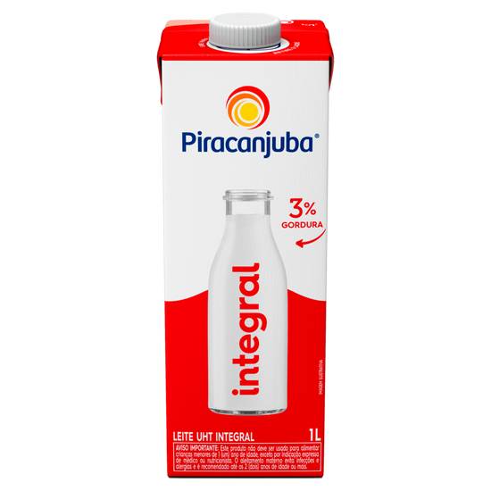 Piracanjuba leite uht integral (1 l)