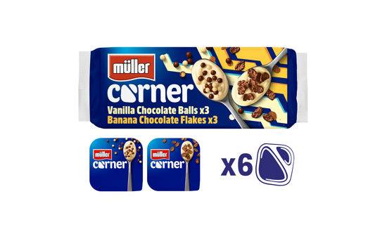 Müller Corner Delicious, Creamy Yogurt Family Pack 6 x 124g (744g)