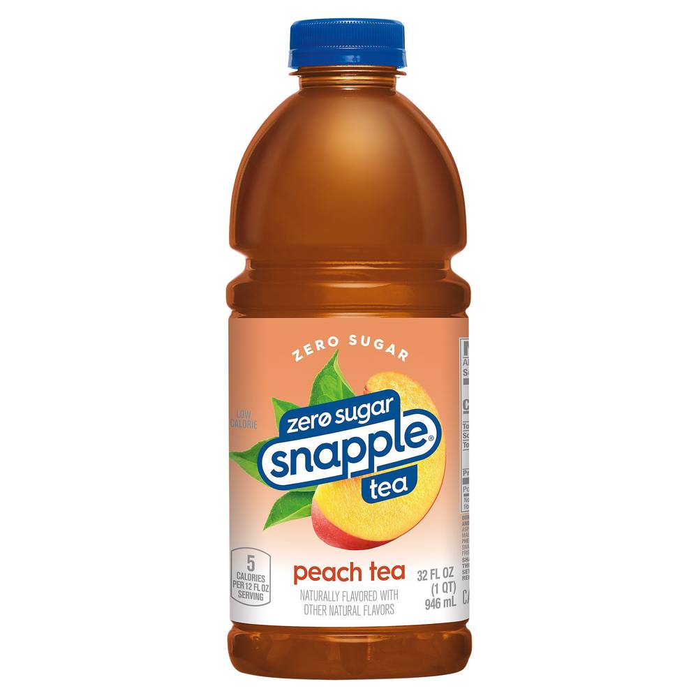 Snapple Zero Sugar Peach Tea (32 fl oz)