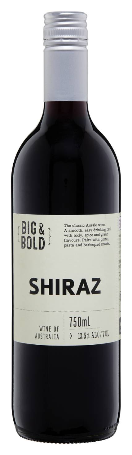 Cleanskin Big & Bold Shiraz 750ml