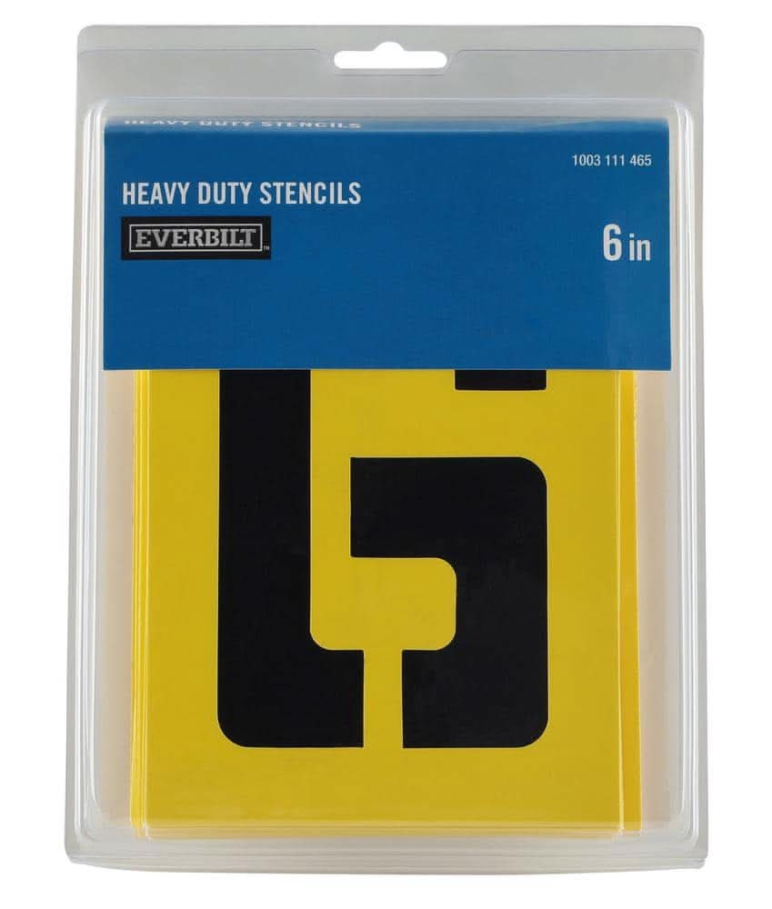 Everbilt 6 In. Letters And Numbers Stencils