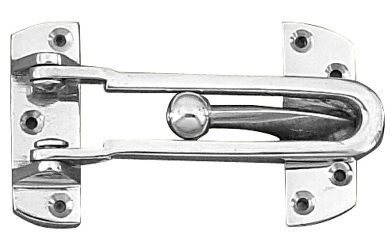 Delf Satin Chrome Security Door Guard