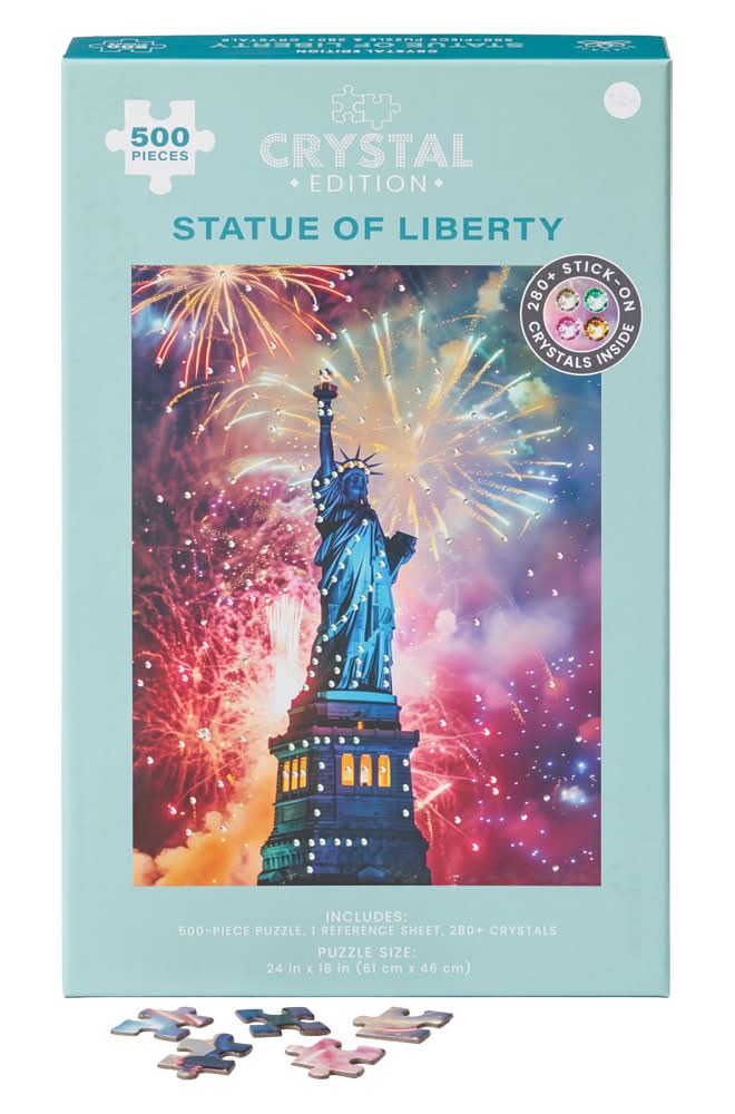 Hinkler 500pc Gemstone Puzzle- Liberty Statue