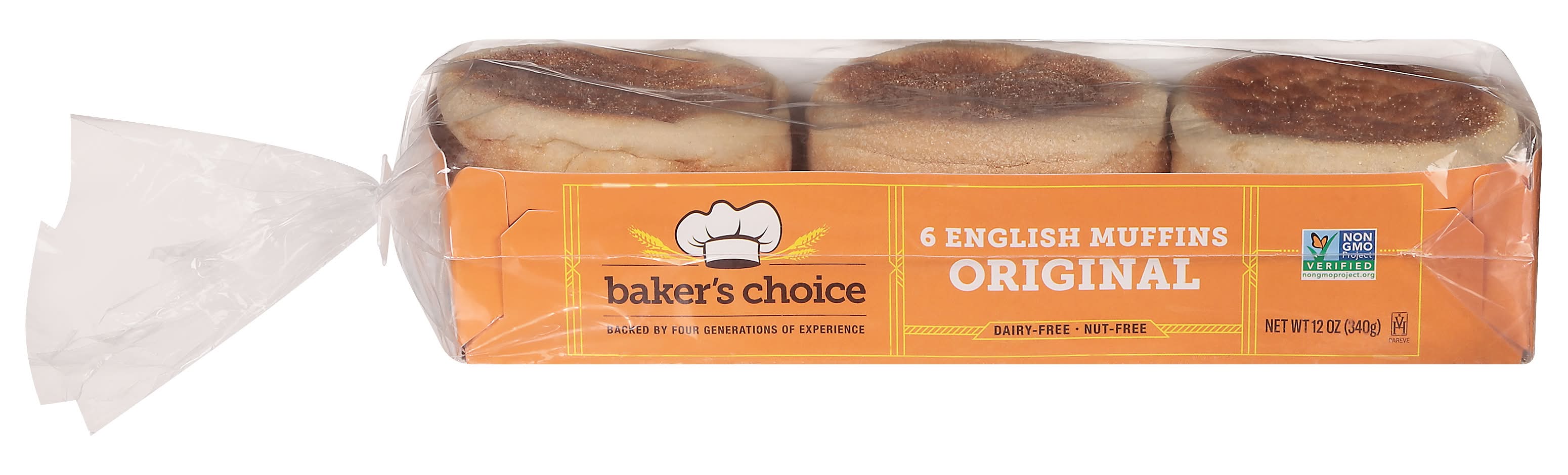 Baker's Choice Original English Muffins (12 oz, 6 ct)