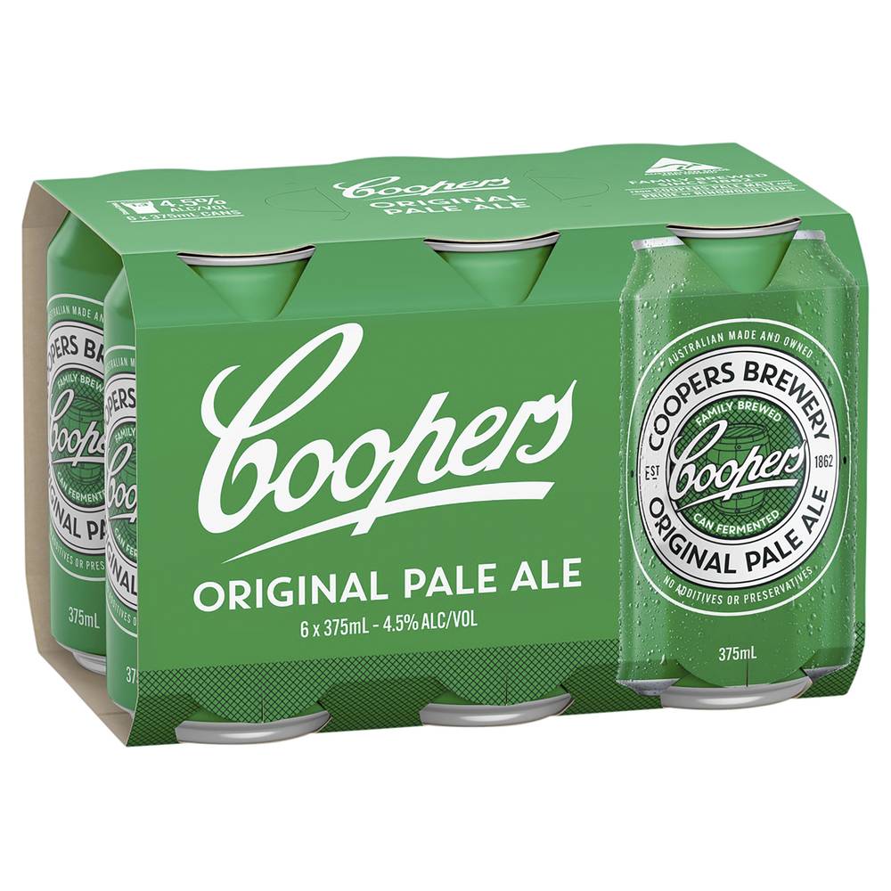 Coopers Pale Ale Can 375mL X 6 pack