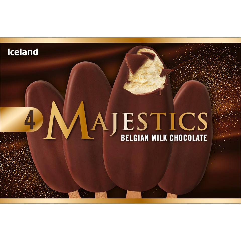 Iceland Vanilla, Belgian Milk Chocolate Majestics (4 pack)