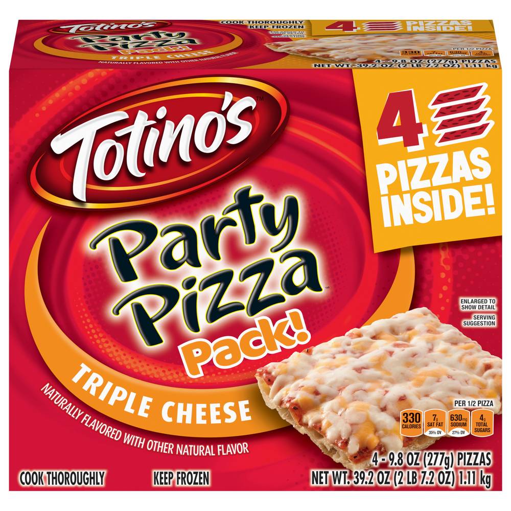 Totino's Triple Cheese Party Pizza pack (2.45 lbs)