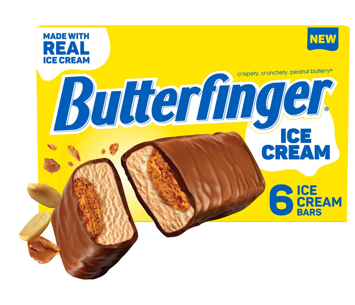 Butterfinger Ice Cream Bars (12 fl oz, 6 ct)