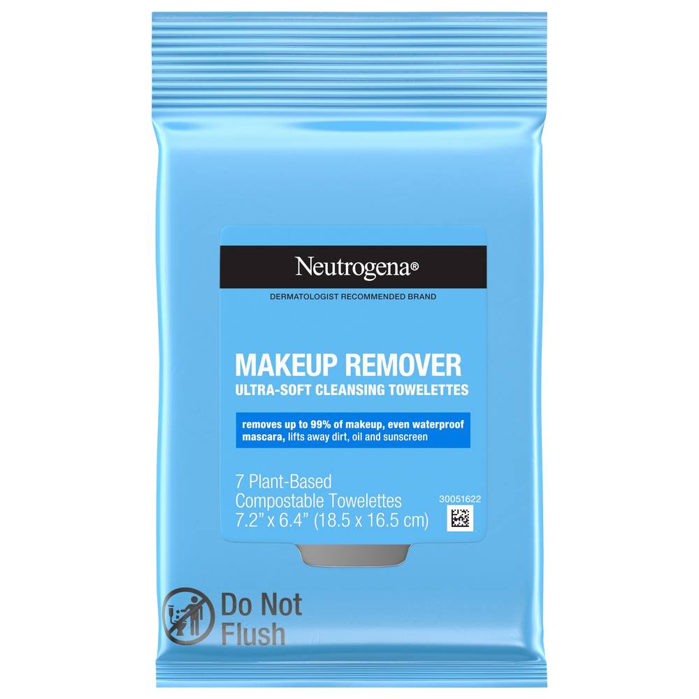 Neutrogena Ultra Soft Makeup Remover Plant-Based Towelettes (7 ct)