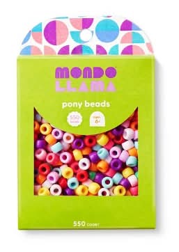 Mondo Llama Pony Beads, Assorted (550 ct)
