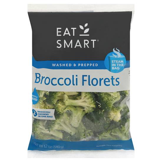 Eat Smart Washed & Prepped Steam in the Bag Broccoli Florets
