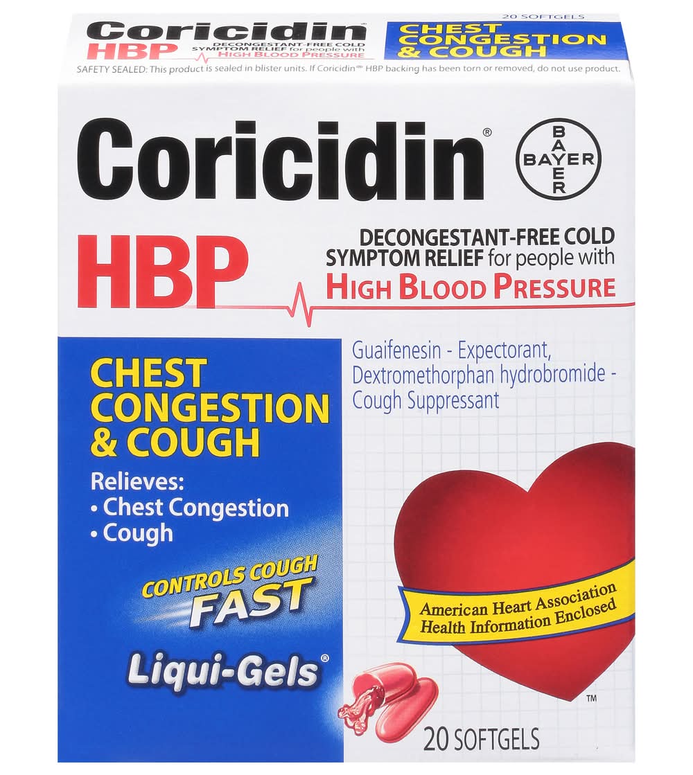 Coricidin Hbp Chest Congestion & Cough Relief (1.6 oz)