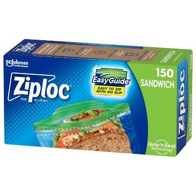 Ziploc Brand Sandwich Bags With Grip 'N Seal Technology