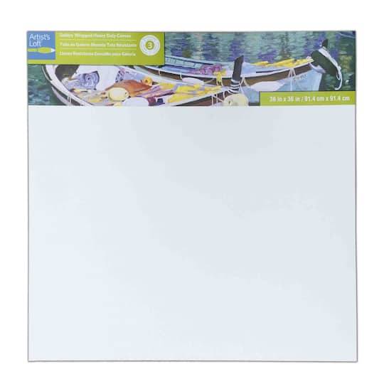 Artist's Loft Level 3 Gallery Wrapped Heavy Duty Canvas, White