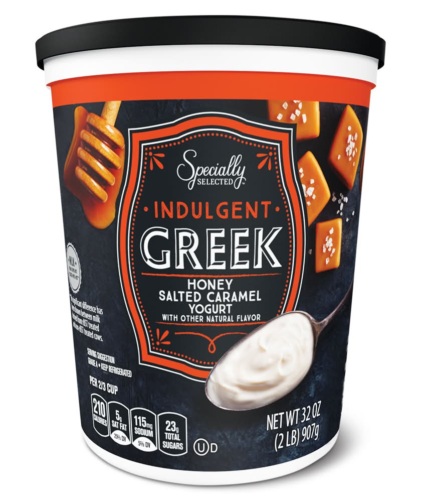 Specially Selected Indulgent Greek Yogurt, Honey Salted Caramel (32 oz)