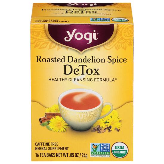 Yogi Roasted Dandelion Spice Detox Tea (16 ct)