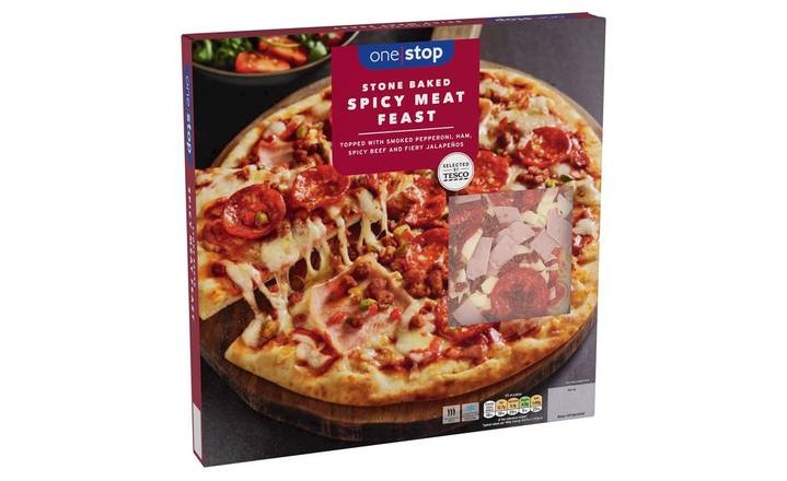 One Stop Stone Baked Spicy Meat Pizza 305g (398213)