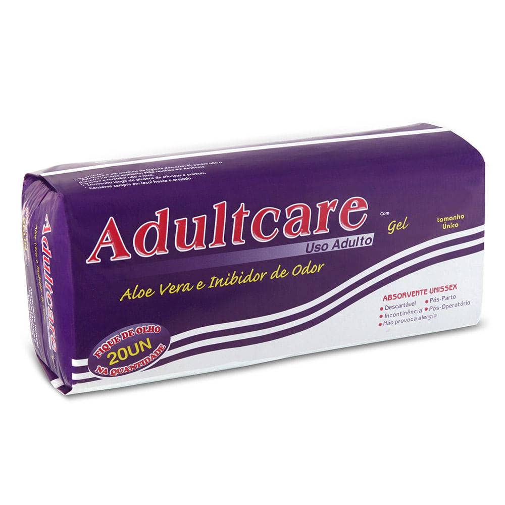 Incofral · Absorvente geriátrico adultcare gel - Tam Único (20 un)