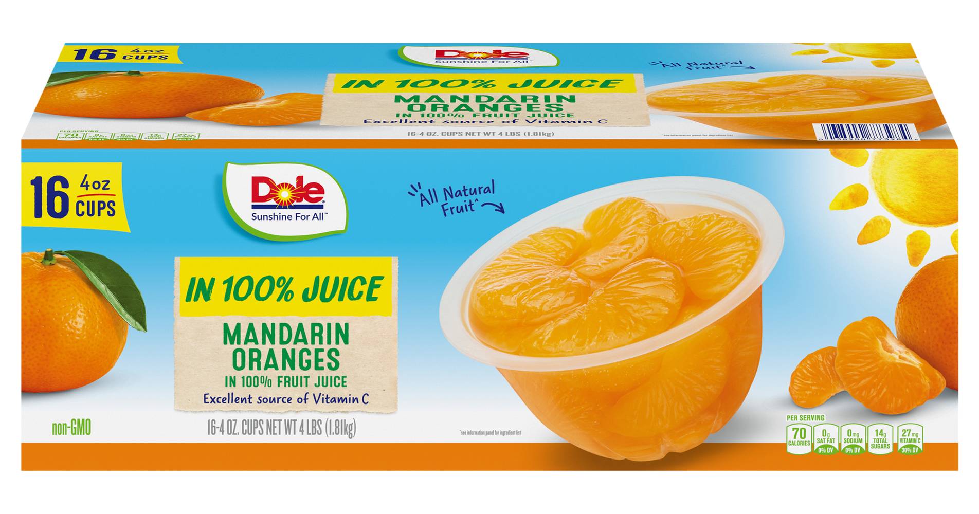 Dole Mandarin Fruit Bowls Delivery in Under an Hour Fruit