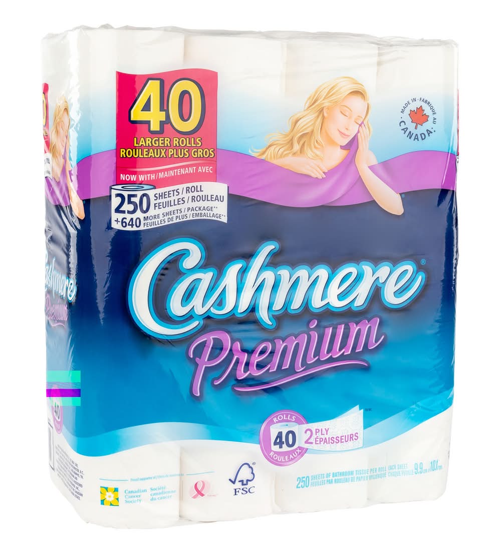 Cashmere Premium - Papier Hygiénique 2 Épaisseurs, Paquet De 40 / Cashmere Premium Bathroom Tissue (40 packs)