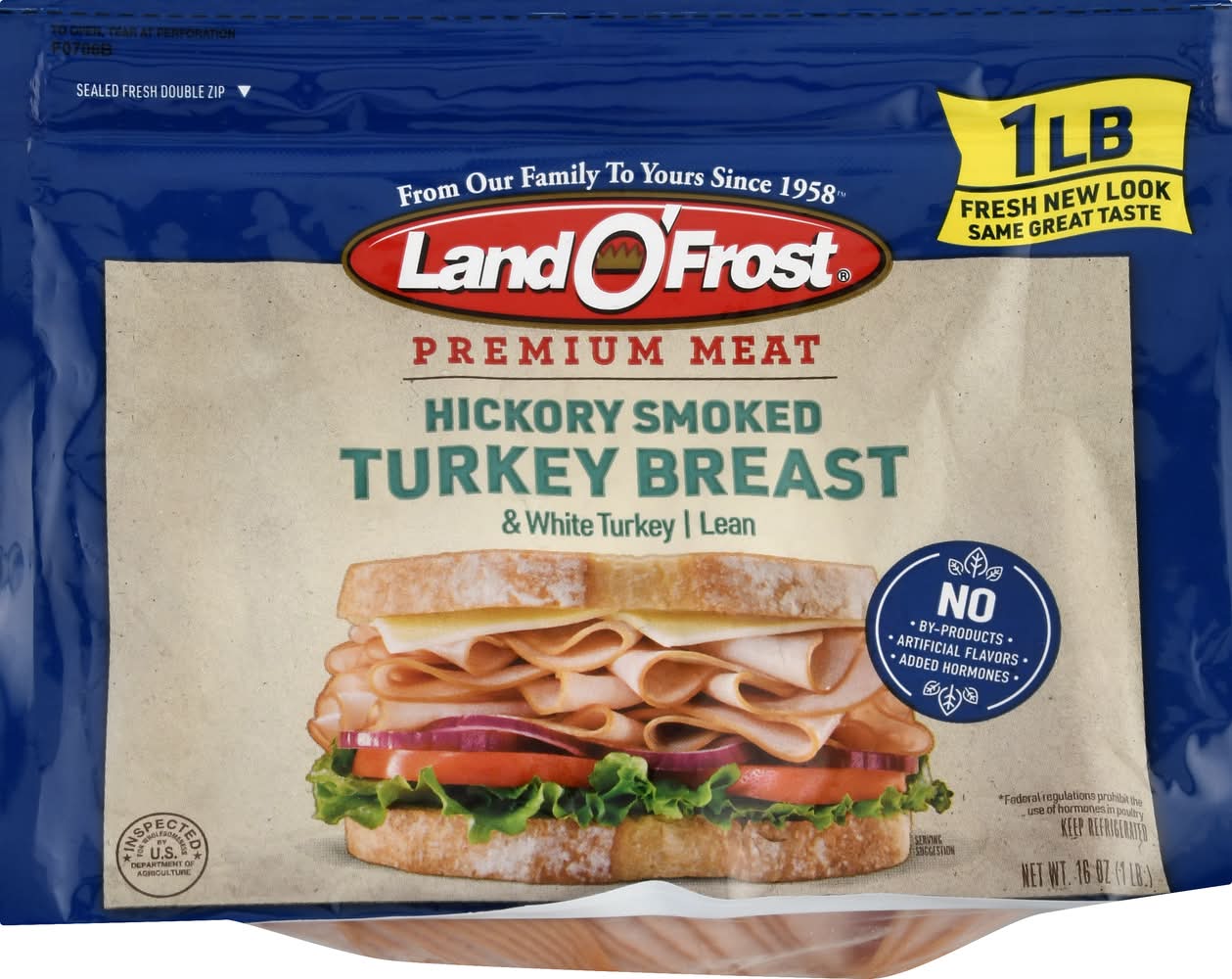 Land O' Frost Premium Meat Hickory Smoked Turkey Breast (16 oz)