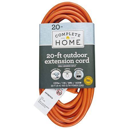Complete Home Outdoor Extension Cord 20 ft