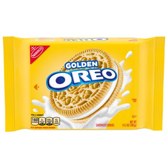 Oreo Golden Sandwich Cookies (vanilla)
