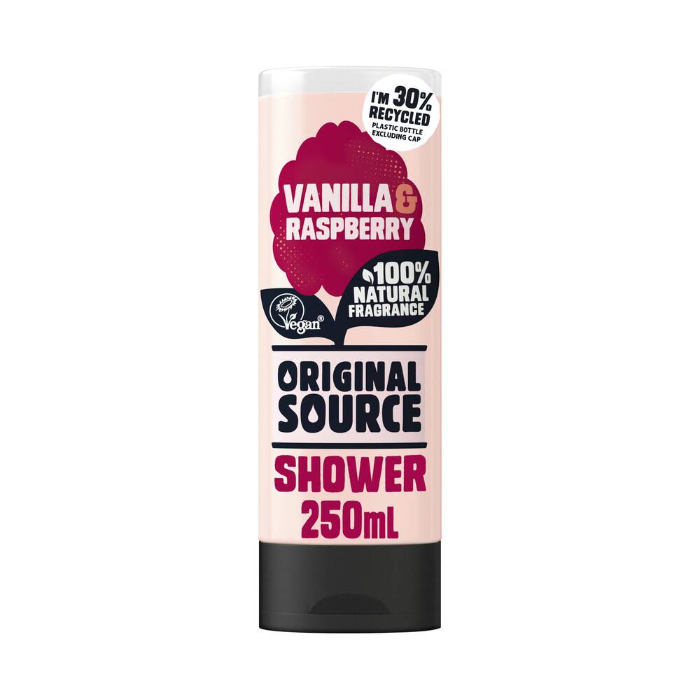 Original Source Body Wash Creamy Vanilla & Raspberry Shower Gel 250ml