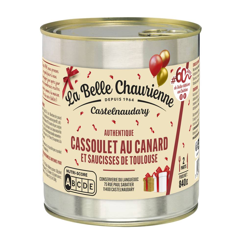 La Belle Chaurienne - Authentique cassoulet au canard (840g)