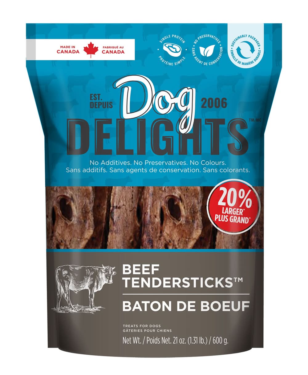 Dog Delights - Bâtonnets De Bœuf Pour Chien , 600 G (1,31 Lb) / Dog Delights Beef Tendersticks Dog Treats 600 G (1.31 Lb.)