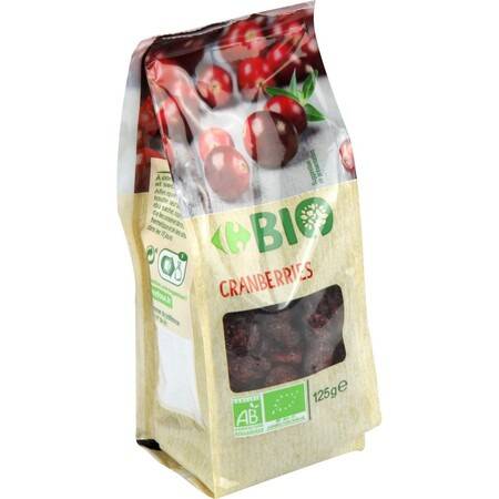 Cranberries Bio CARREFOUR BIO - le sachet de 125g
