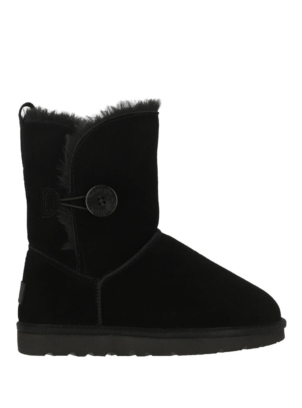 Bamers bota diseño blast button leather cuero mujer negro 't 35