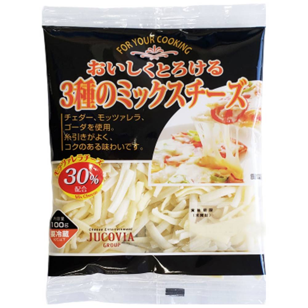 ムラカワ　おいしくとろける3種��のミックスチーズ/100g