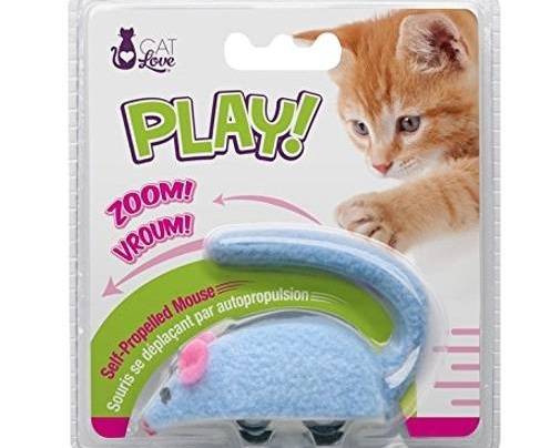 CAT LOVE SELF PROPELLED MOUSE BLUE
