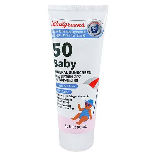 Walgreens Baby Mineral Sunscreen SPF 50 - 3.0 OZ